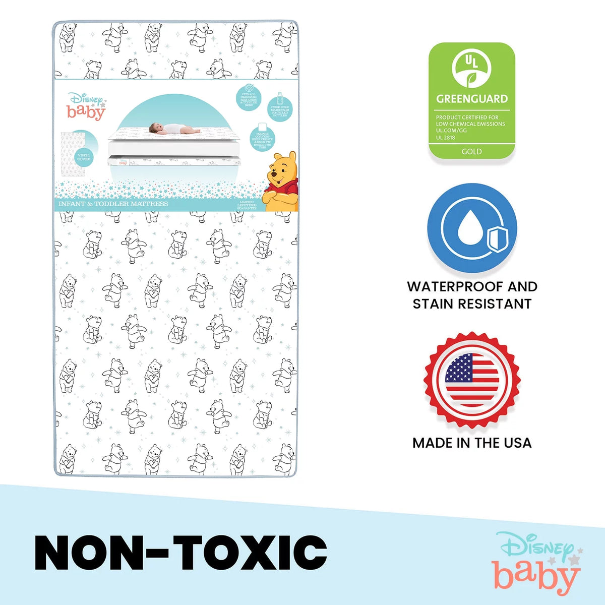 Dual-Sided Crib Toddler Mattress I534