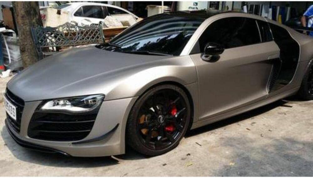 5ft x 5ft Brushed Titanium Car Wrap Vinyl Film B5026