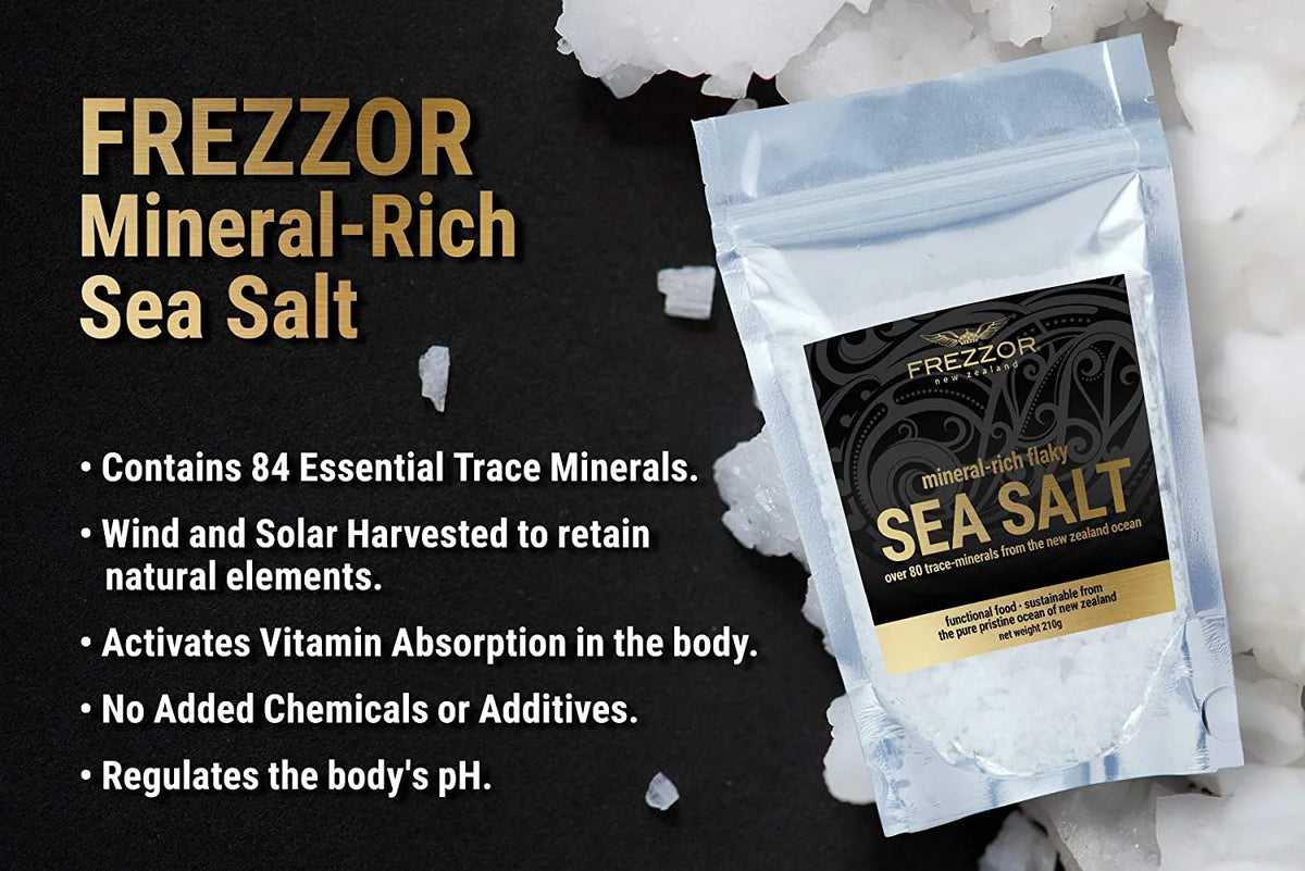 Mineral-Rich Flaky Sea Salt with Omega-3 Black, 1 Jar, 60 Capsules O36138