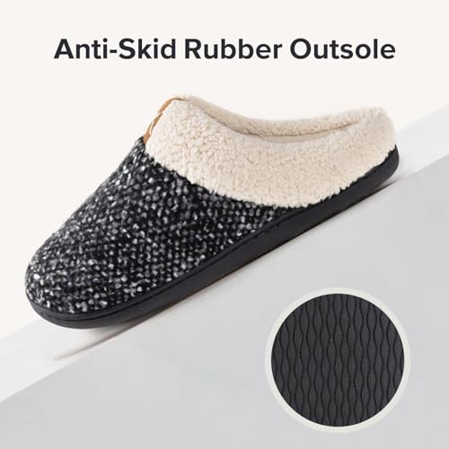 Women's Memory Foam Indoor Slipper with Anti-Skid Rubber Sole T13081