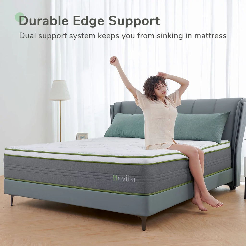 10" Memory Foam Pocket Spring Hybrid Mattress California King Size N191593