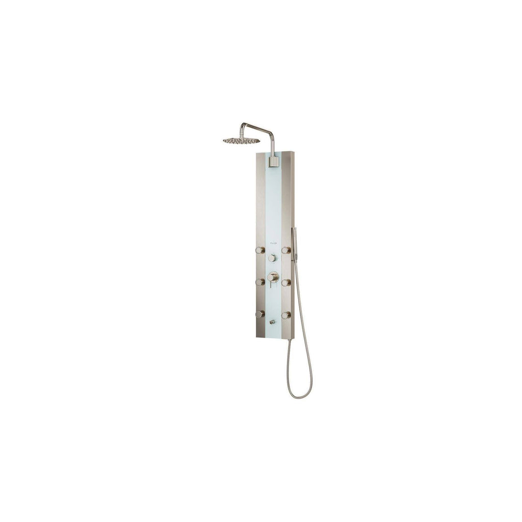White Glass Shower Panel A2047