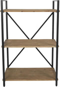 Solid Wood 3 Tier Bookshelf Storage Rack D990
