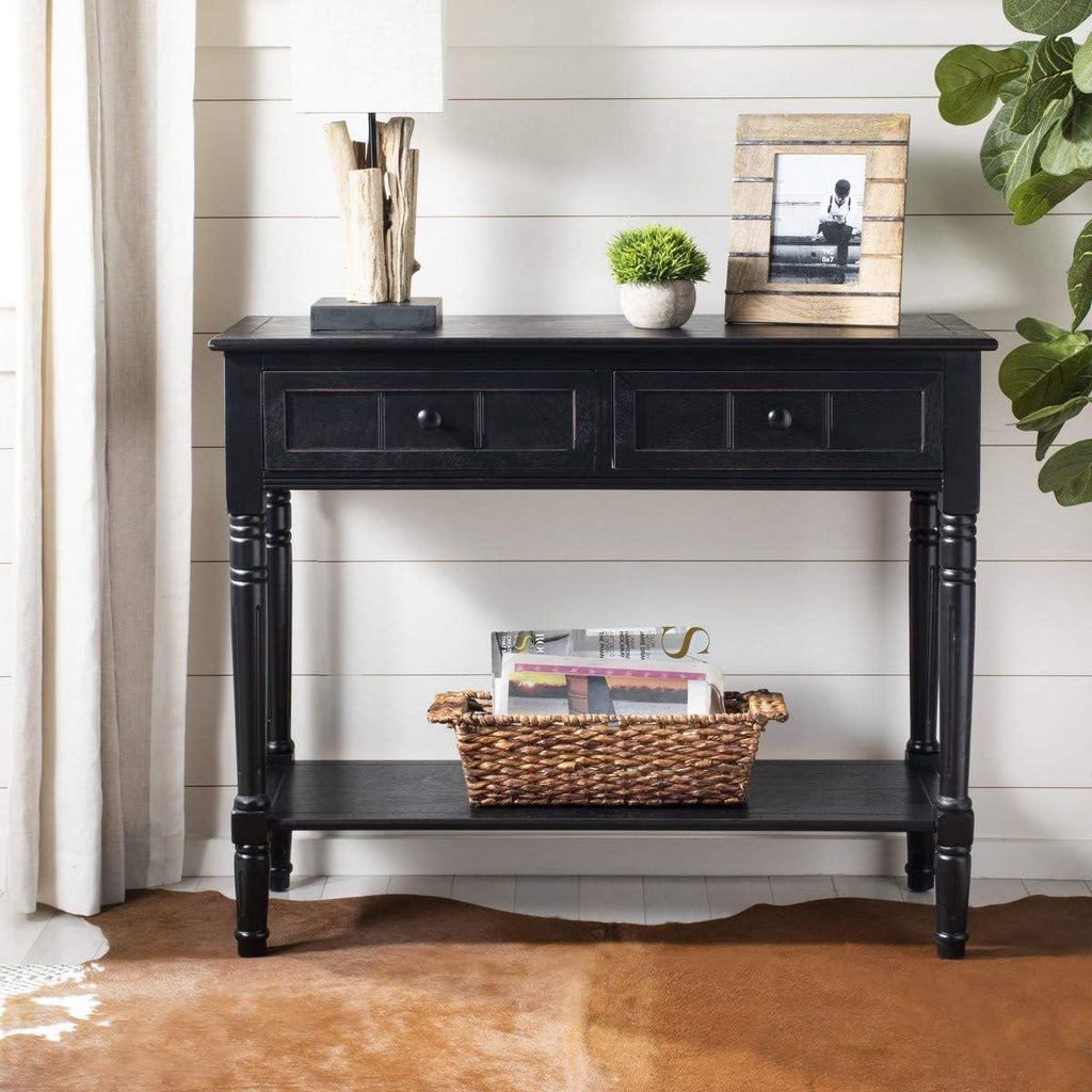 Vintage Grey 2-Drawer Console Table N25387