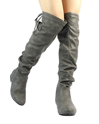 Women's Suede Over The Knee Thigh High Winter Boots G68841