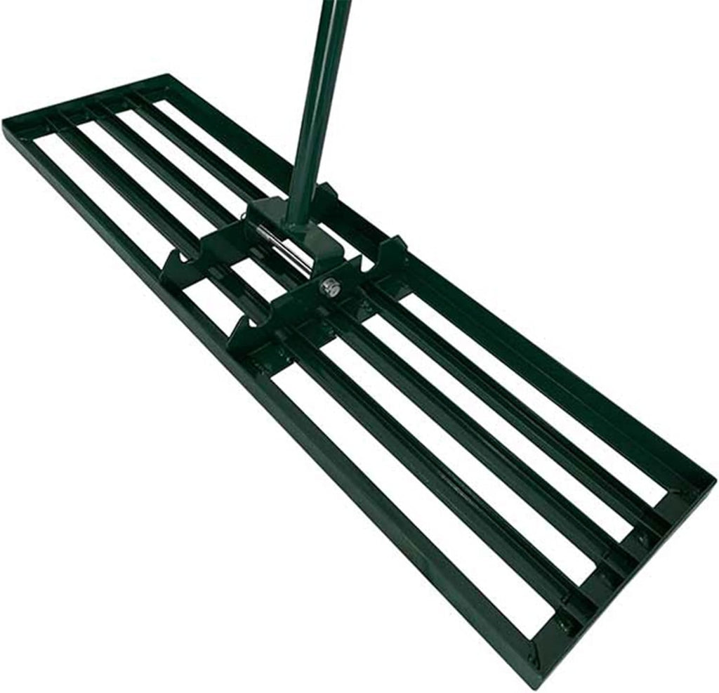 36 Inch Wide 72 Inch Handle Powder Coated Lawn Leveler Rake I8054