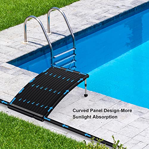 Solar Pool Heater with Two Hoses & Clamps, Two Adapters M176