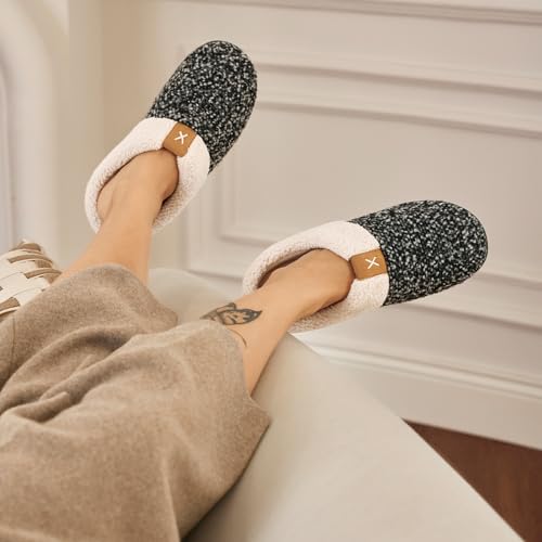 Women's Memory Foam Indoor Slipper with Anti-Skid Rubber Sole T13081