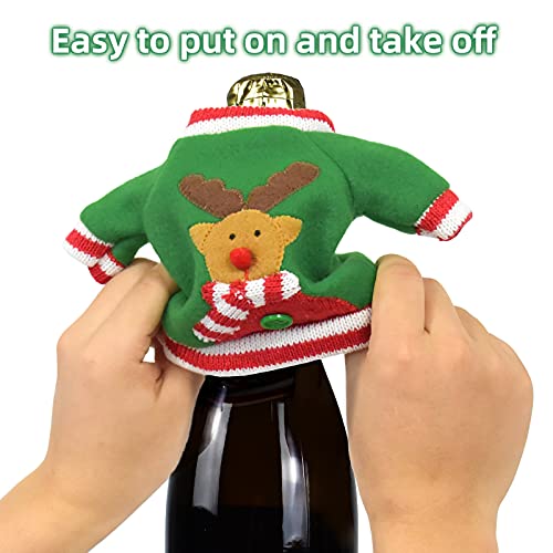 Handmade Christmas Wine Bottle Cover Set of 3 M77574