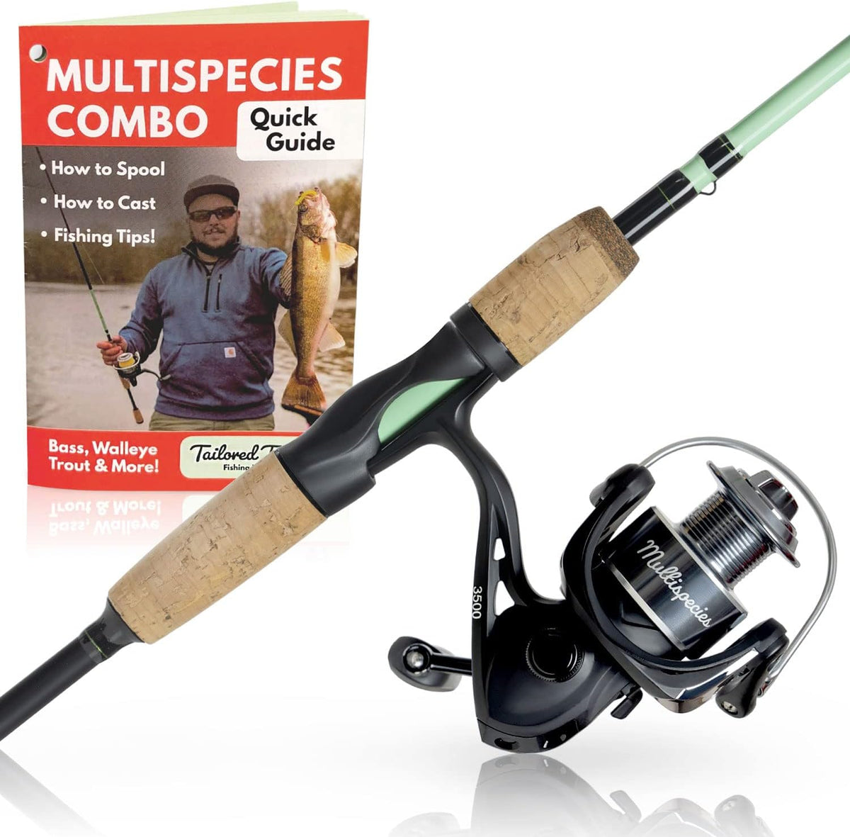 Multispecies Spinning Combo Fishing Rods Reels V95127