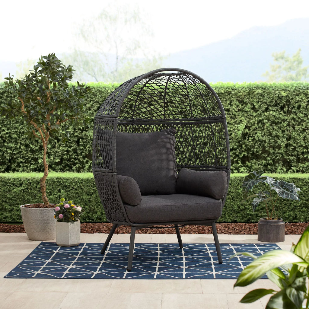 Boho Outdoor Wicker Egg Chair A2926