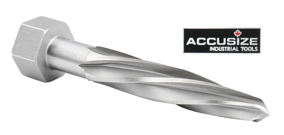 15/16 inch Hss Spiral Flutes Bridge Reamer, Pack of 2 I73386