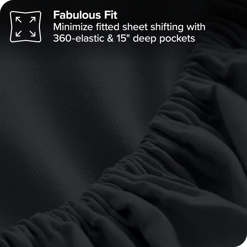 7 Piece Black Bed-in-a-Bag King I78083