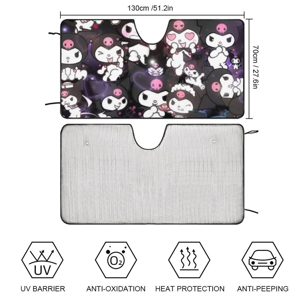 Foldable Reflective Car Windshield Sun Visor Cover E434092