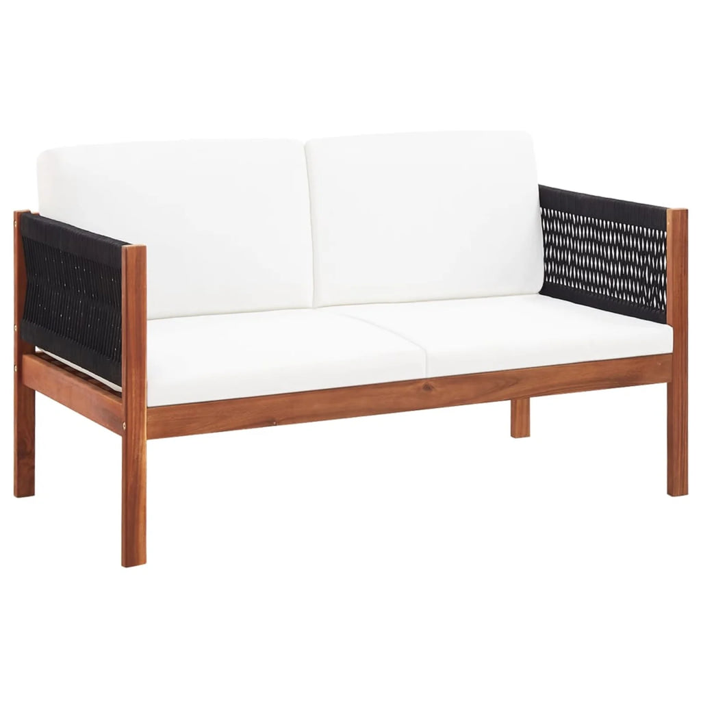 2-Seater Acacia Wood Patio Sofa O321