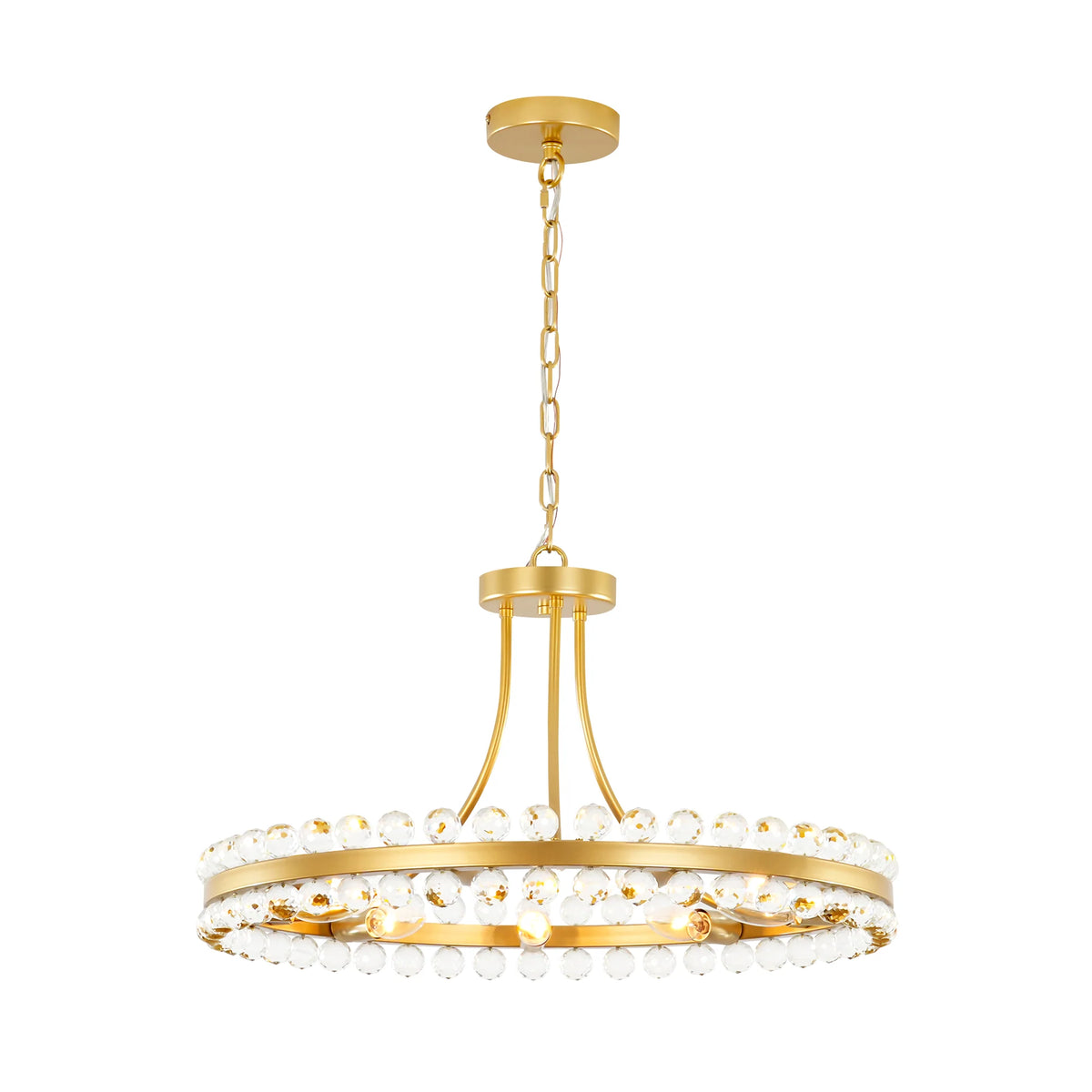 9-Light Dimmable Crystal Chandelier Z528617
