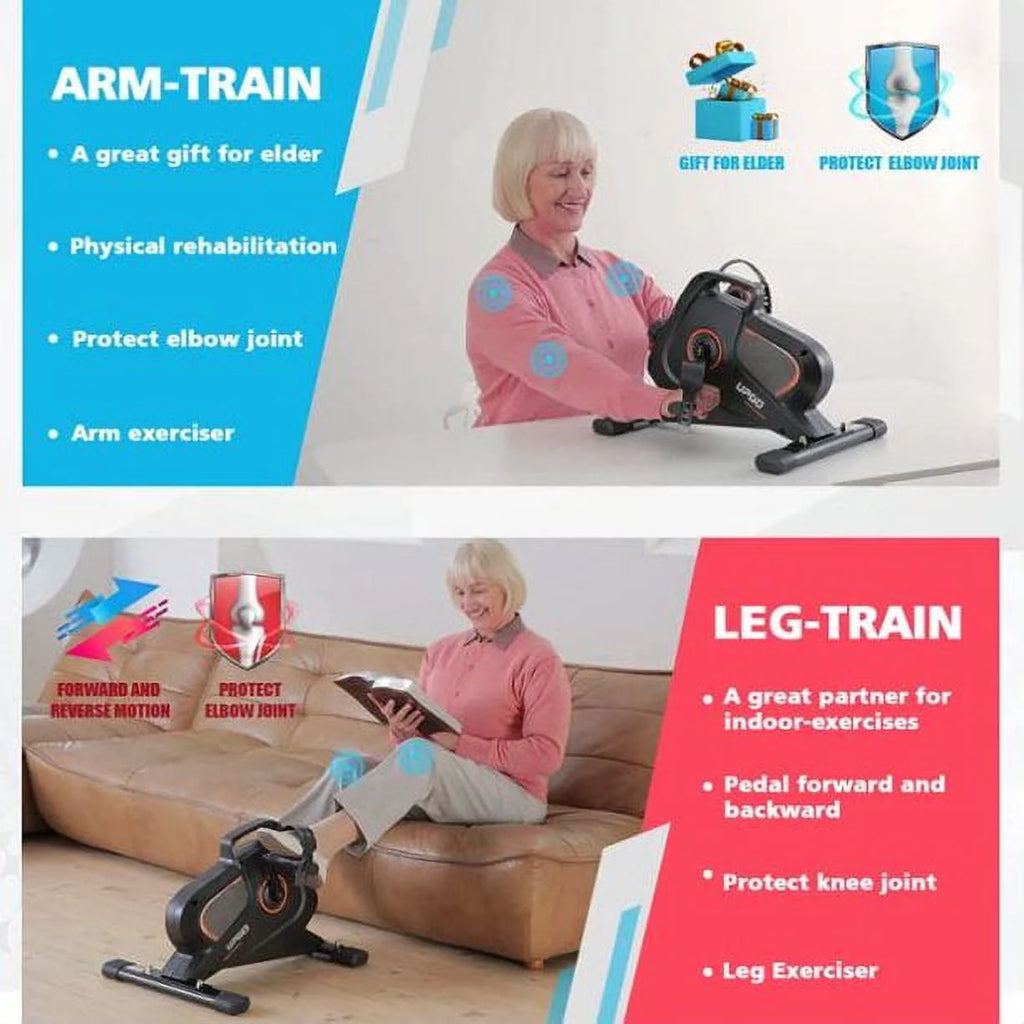 Under Desk Mini Exercise Bike Portable Magnetic Pedal Exerciser F430