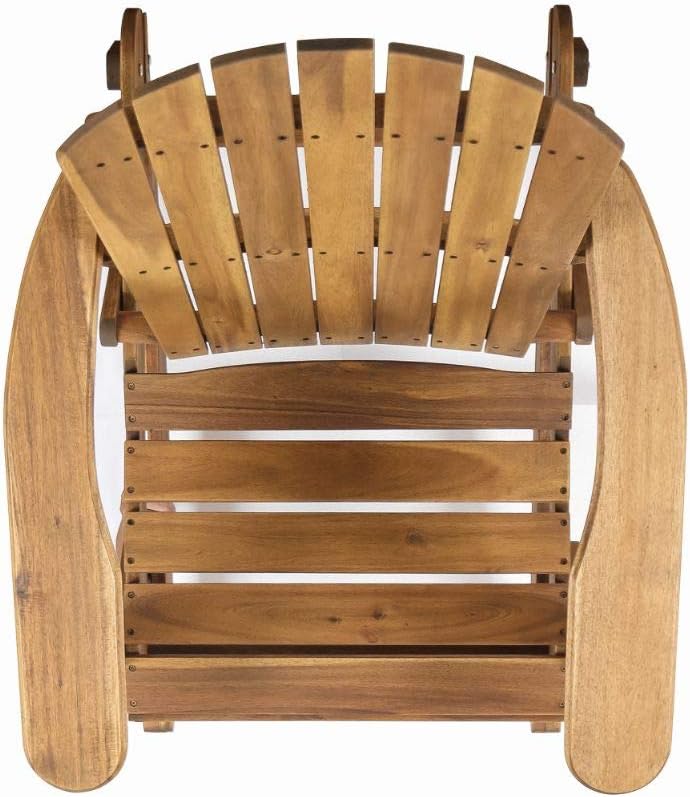 Natural Stained Acacia Wood Adirondack Rocking Chair T387