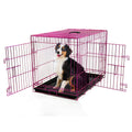 Colored Metal Wire Dog Crate C6040