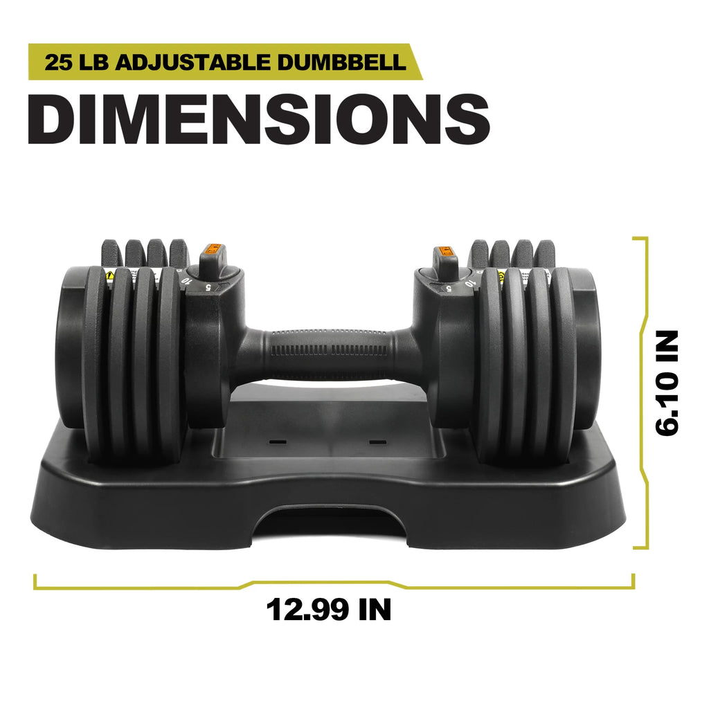 10-30lb Adjustable Dumbbell Pair with Stand V191