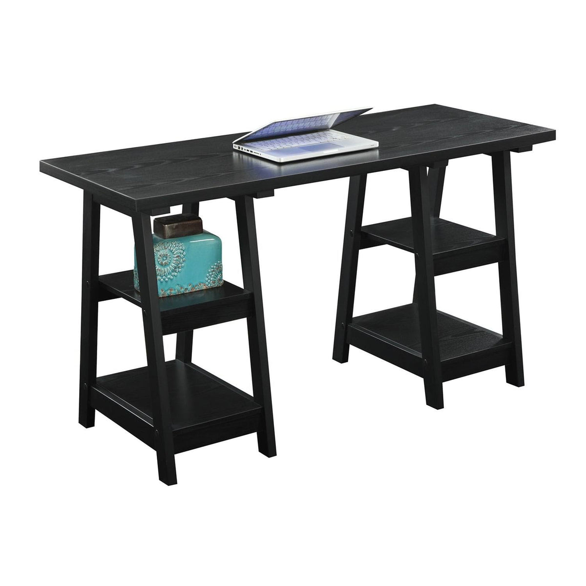 Pink Double Trestle Desk H1707