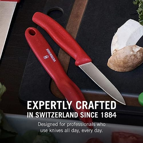 Red Set of 6 Swiss Classic Knife Set U31457