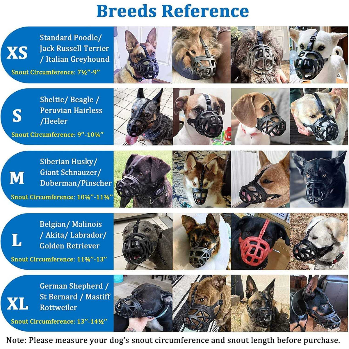 Breathable Basket Dog Muzzle I587654