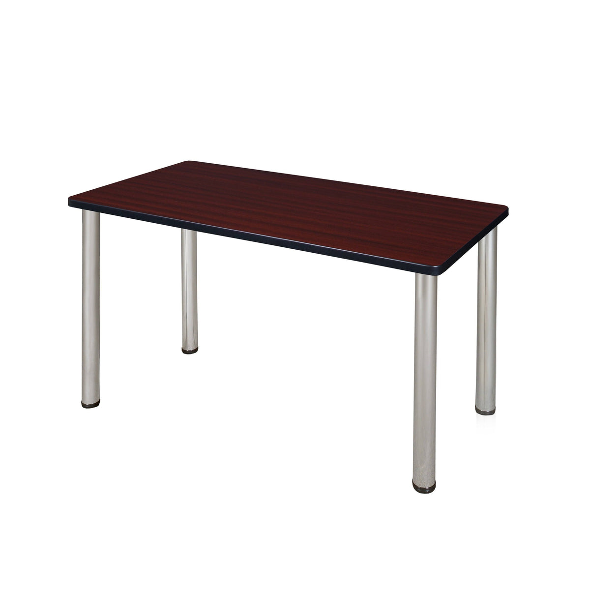 Mahogany Chrome Training Table V6126