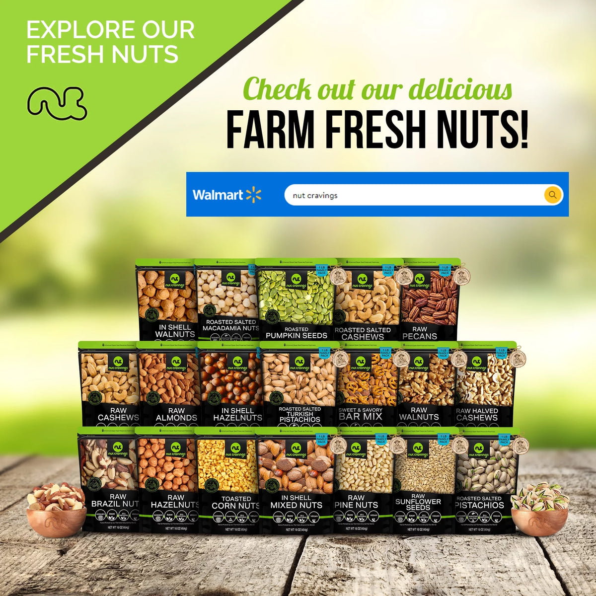 Raw In Shell Brazil Nuts (48oz - 3 lbs) D24664