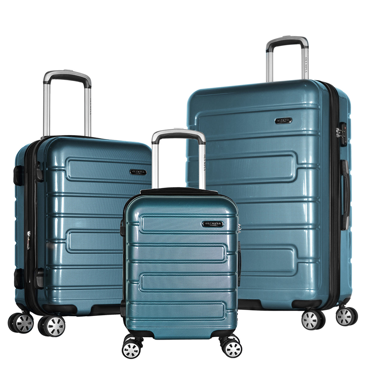 Teal Expandable Hardside Spinner Luggage Set I5100