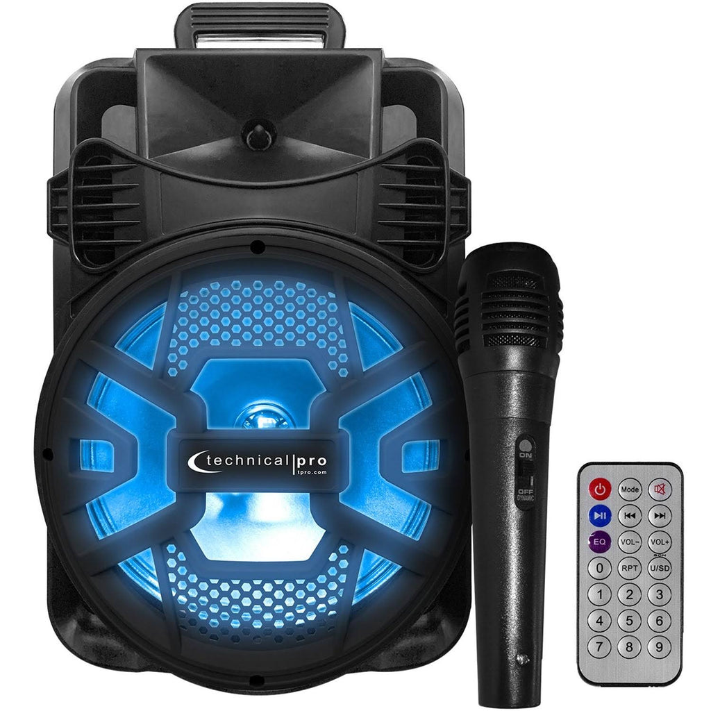 Rechargeable Bluetooth LED Speaker with USB/SD Card & FM Radio F87247