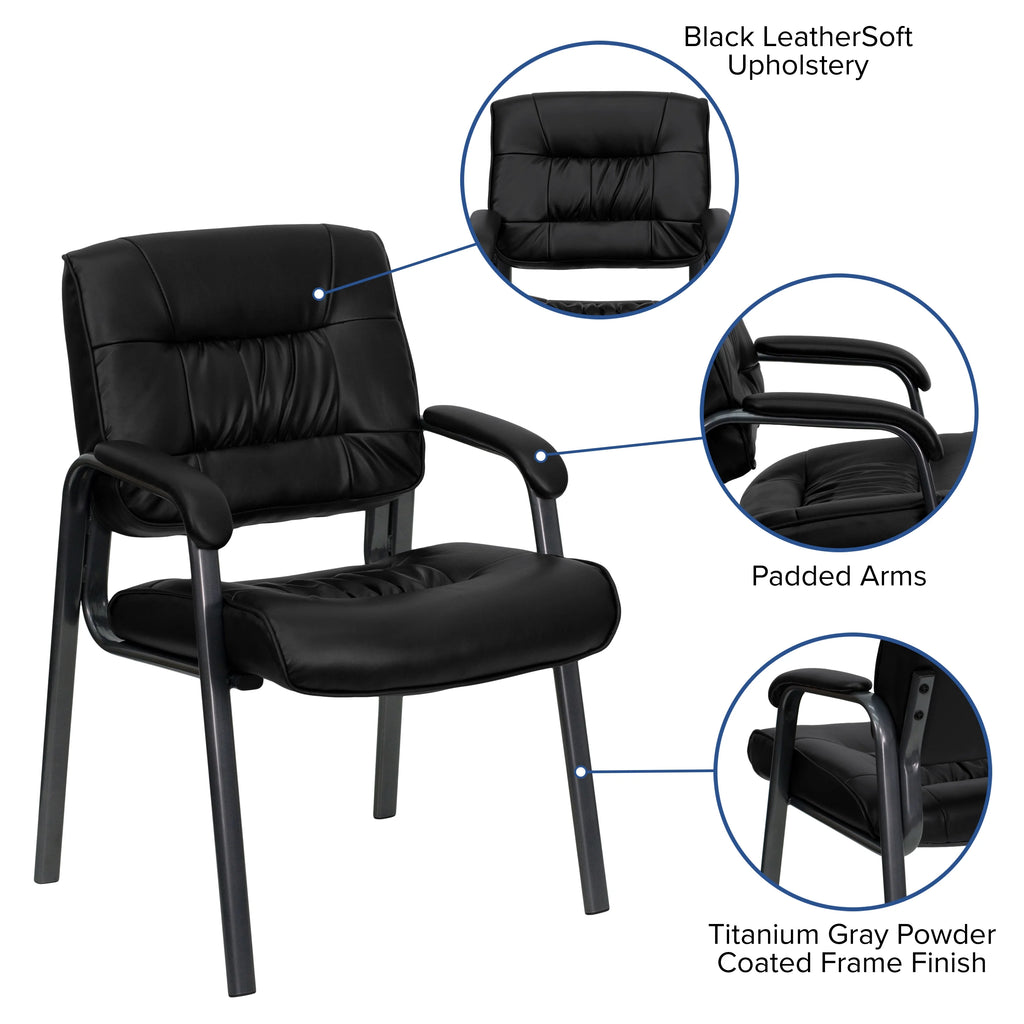 Leather Blend Reception Chair H93554