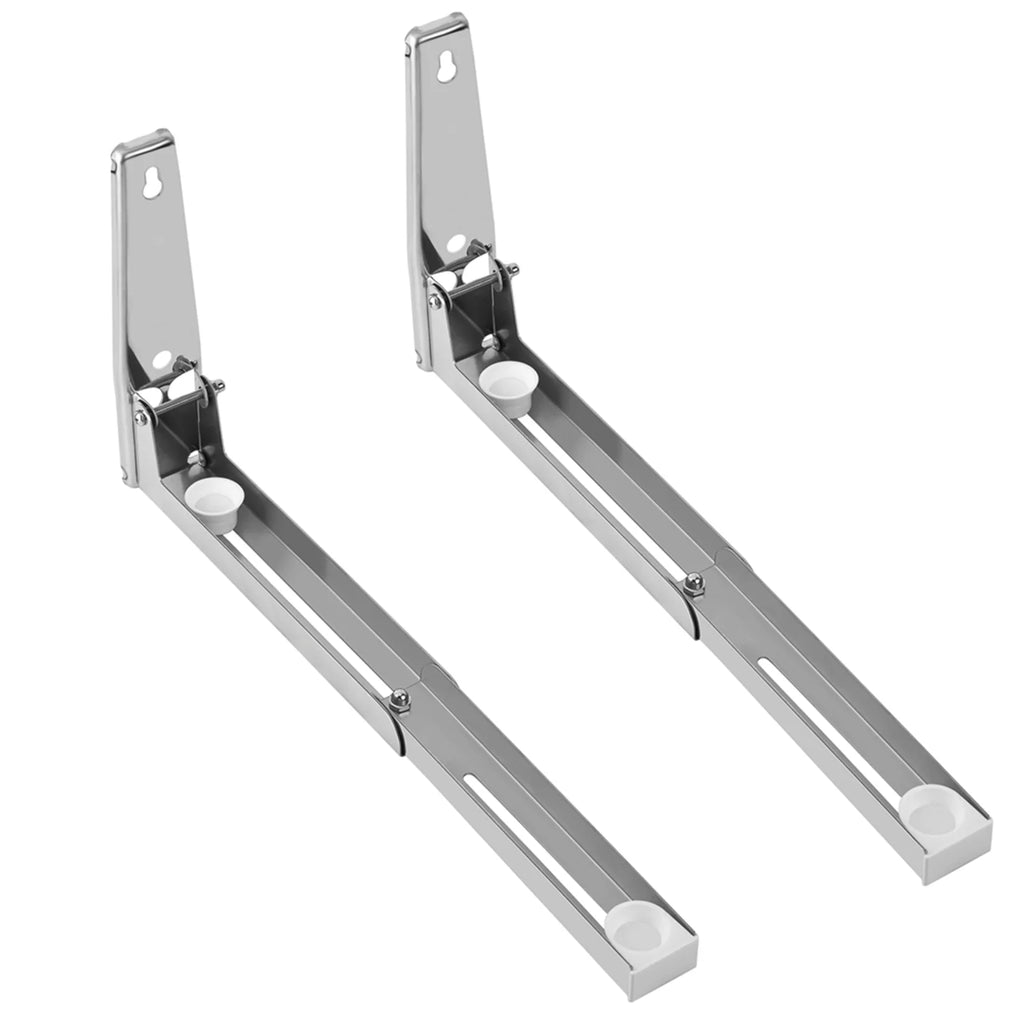 Stainless Steel Microwave Oven Bracket Wall Mount Rack Shelf, 1 pair S17402