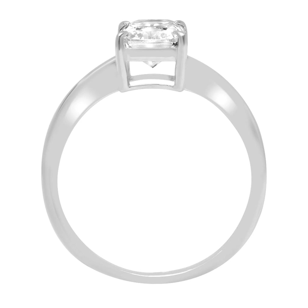 18k White Gold Solitaire Ring S63011