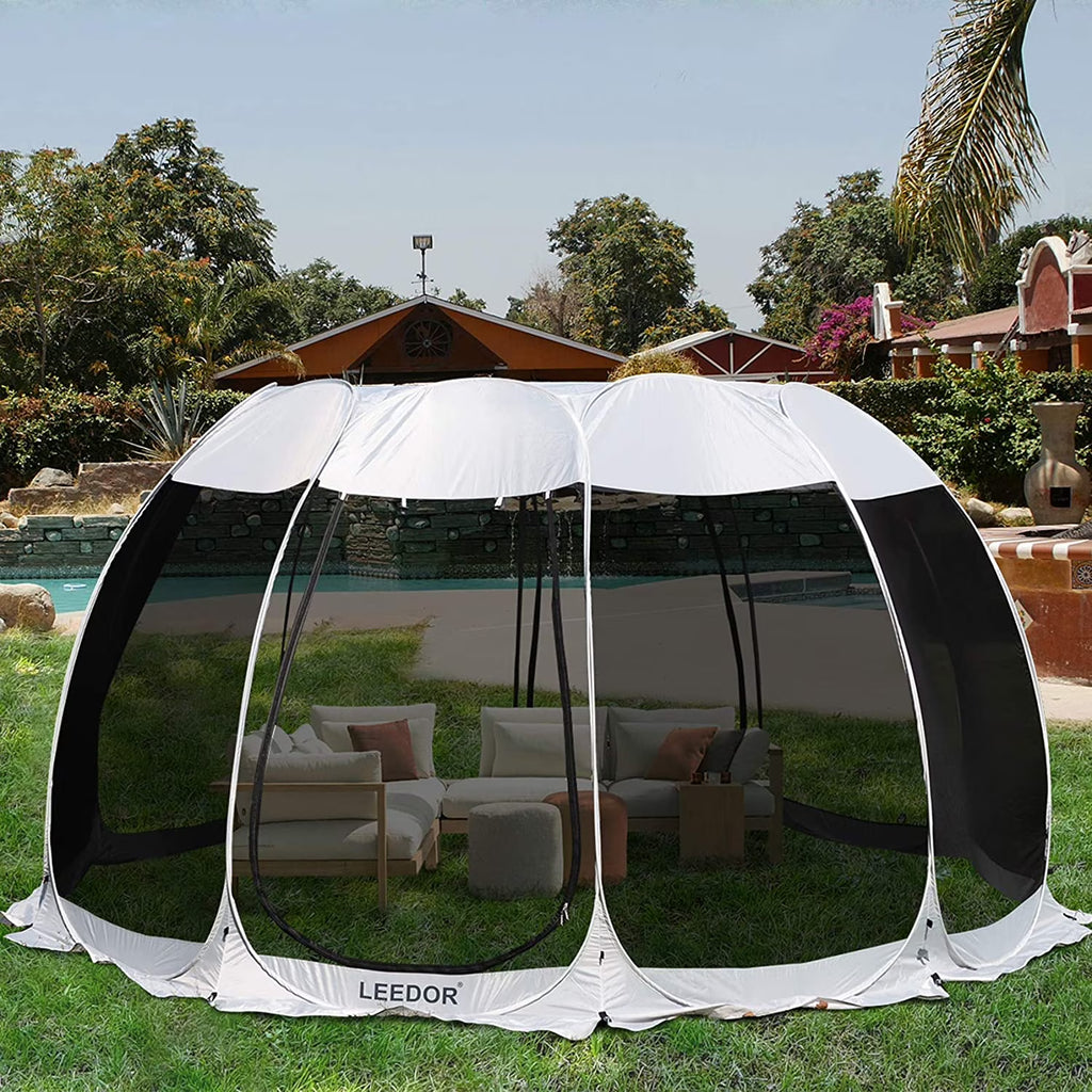 15'X15'X8.5' Gray Pop Up Camping Canopy C432