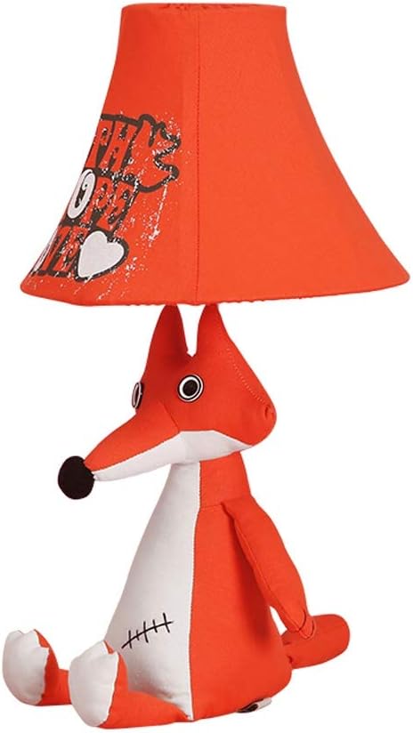 Pink Cartoon Fox Desk Lamp 50cm Warm Bedside Lamp L99700