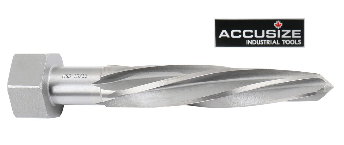 15/16 inch Hss Spiral Flutes Bridge Reamer, Pack of 2 I73386