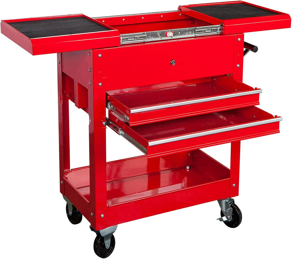 400 LBs Capacity 3 Shelf Steel Utility Cart V95286