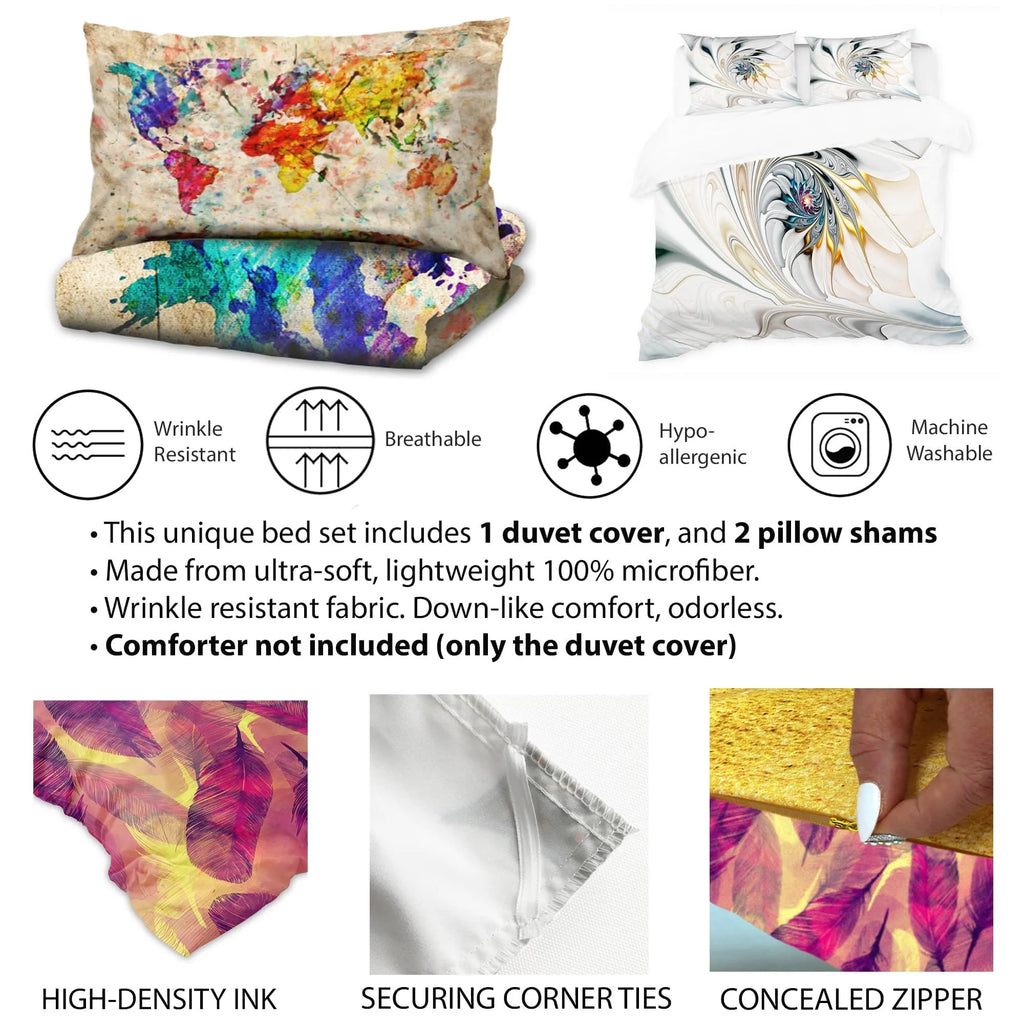 Yellow Floral Bedding Comforter Set with 2 Shams Twin Y474745