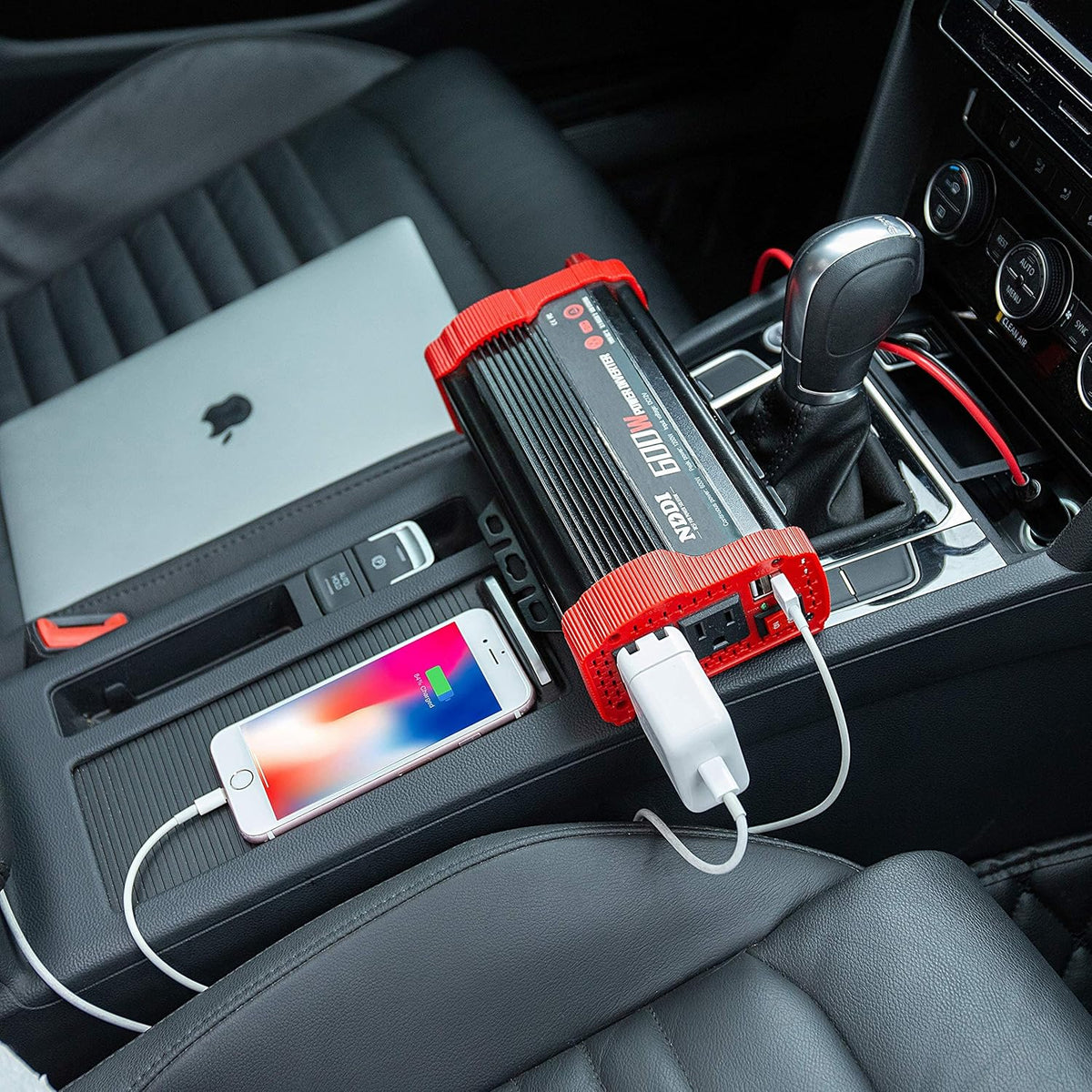 600W Car Power Inverter 12V DC to 110V AC Converter with Dual USB N1824