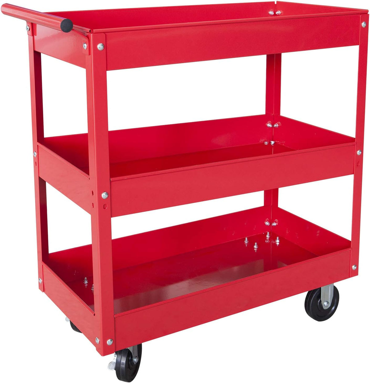 400 LBs Capacity 3 Shelf Steel Utility Cart V95286