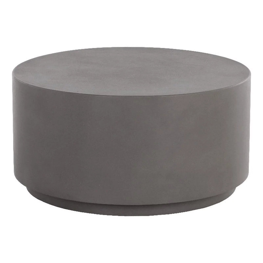 Dark Gray Round Ceramic Coffee Table F475