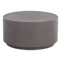 Dark Gray Round Ceramic Coffee Table F475