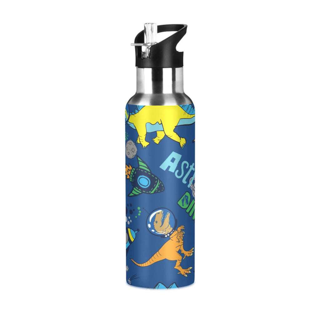 Stainless Steel Insulated Thermos Vacuum Flask Water Bottle with Straw Lid B56137