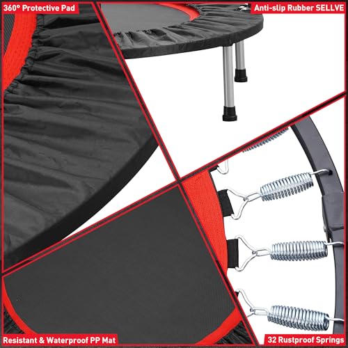 40" 48" Mini Trampoline with Adjustable Bar V9269