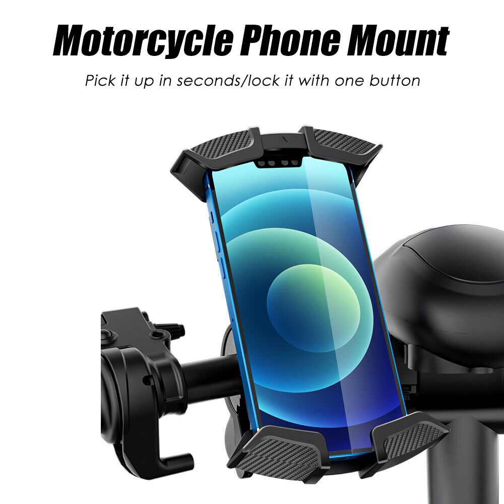 Black Motorcycle Handlebar Mount Holder for Cell Phone GPS P324455