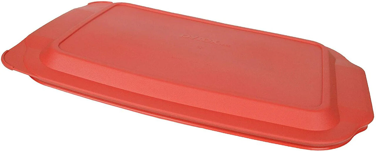 Red Plastic Lid for 4 Quart Oblong Baking Dish X88594