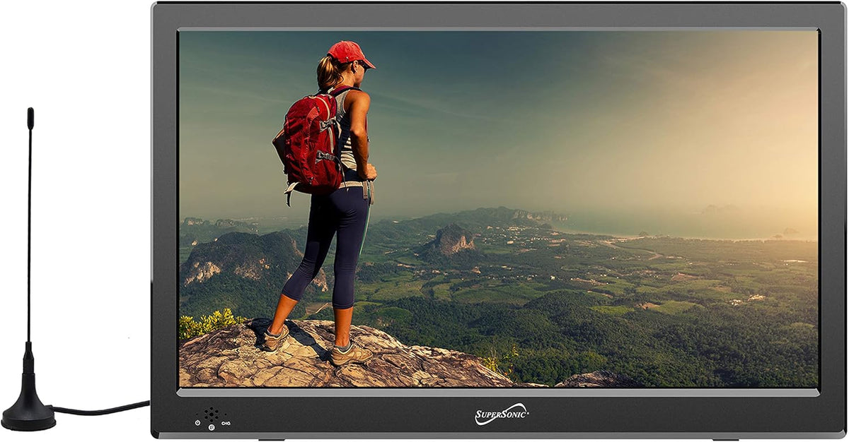 13 Portable Widescreen LED TV with Rechargeable Battery C6564