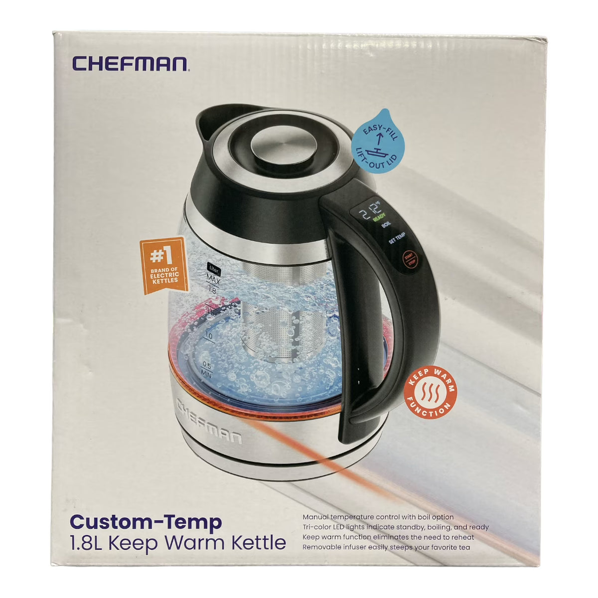 1.8L Electric Tea Kettle With Tea Infuser C67506