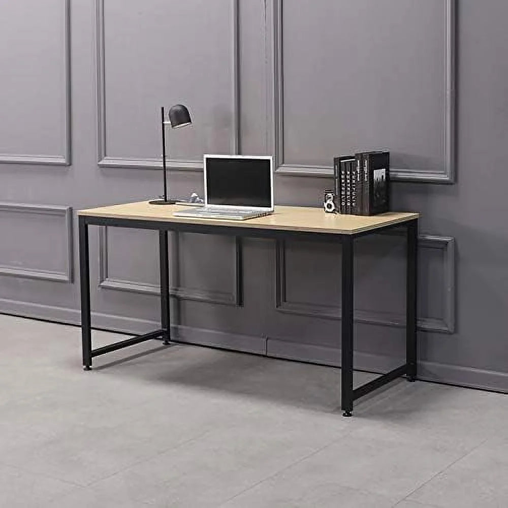 55.1" Computer Writing Desk with Metal Frame Y236